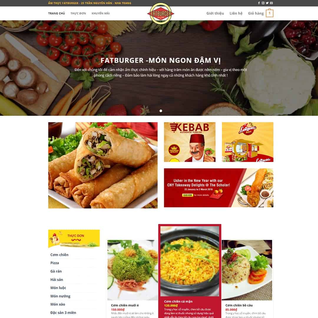 Theme WordPress nhà hàng