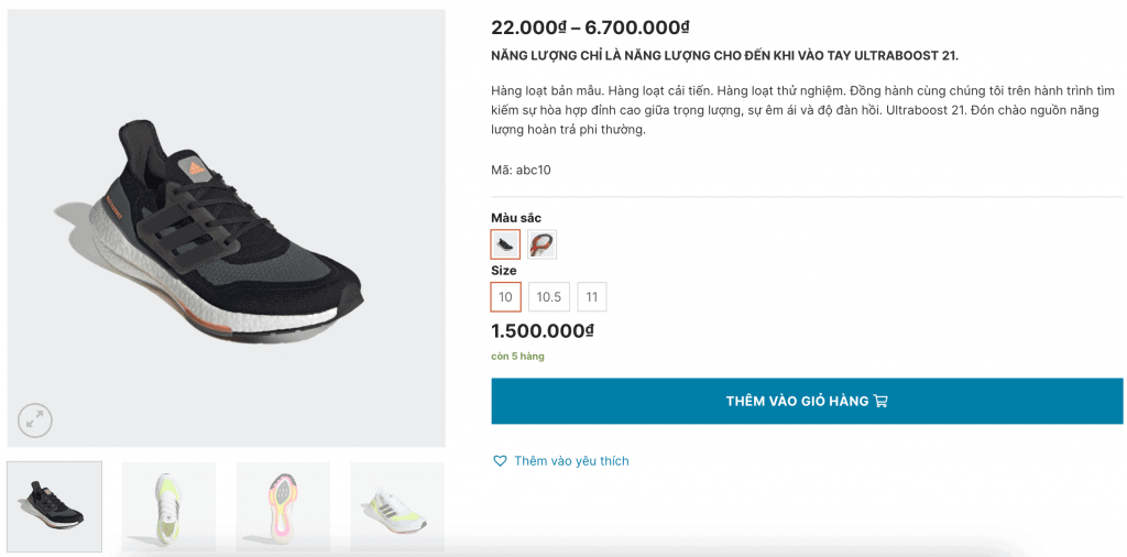 Hướng dẫn đăng sản phẩm có biến thể trong Woocommerce đăng sản phẩm có biến thể trong Woocommerce 6