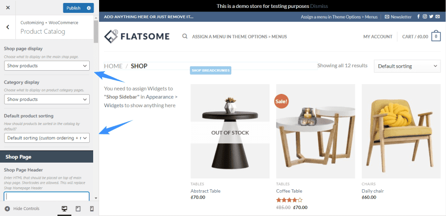 Lưu bản nháp tự động tuy chon order product flatsome