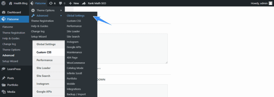 Lưu bản nháp tự động hướng dẫn sử dụng flatsome tùy chỉnh css và javascript