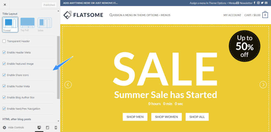 Lưu bản nháp tự động hướng dẫn tùy chỉnh single blog flatsome