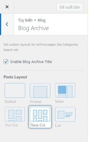 kiểm tra layout blog
