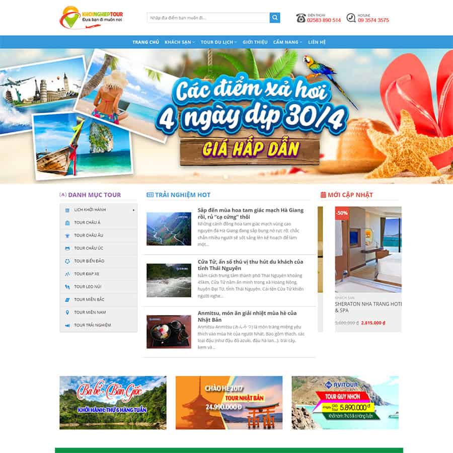 Theme WordPress du lịch 06