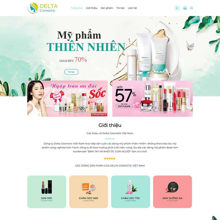 Theme WordPress mỹ phẩm 09