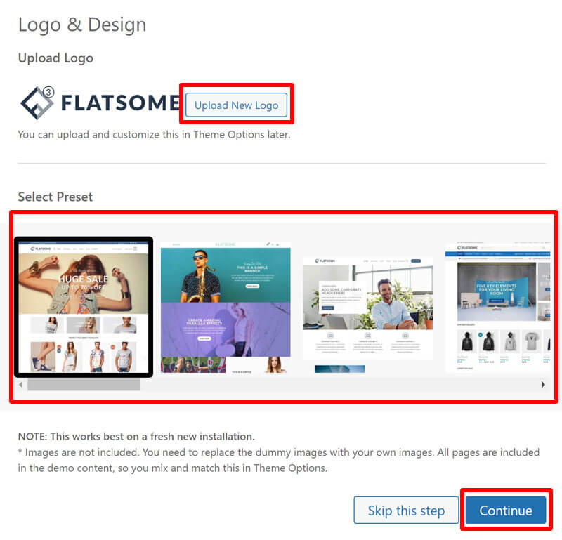cài đặt flatsome