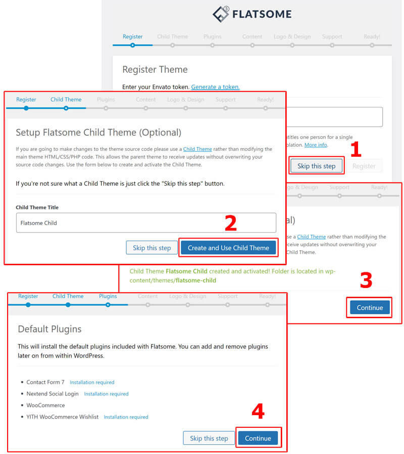 hướng dẫn cài đặt flatsome