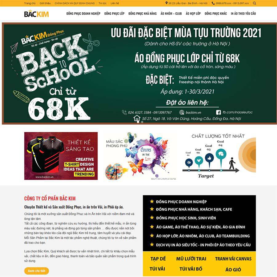 Theme WordPress đồng phục 02