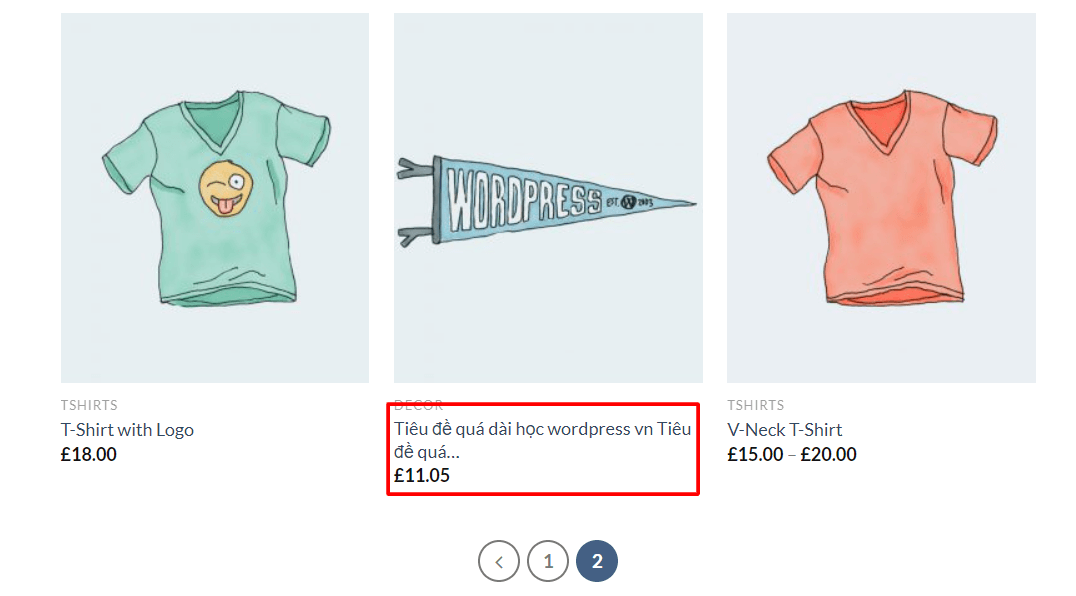 tiêu đề sản phẩm sau khi đã được rút ngắn