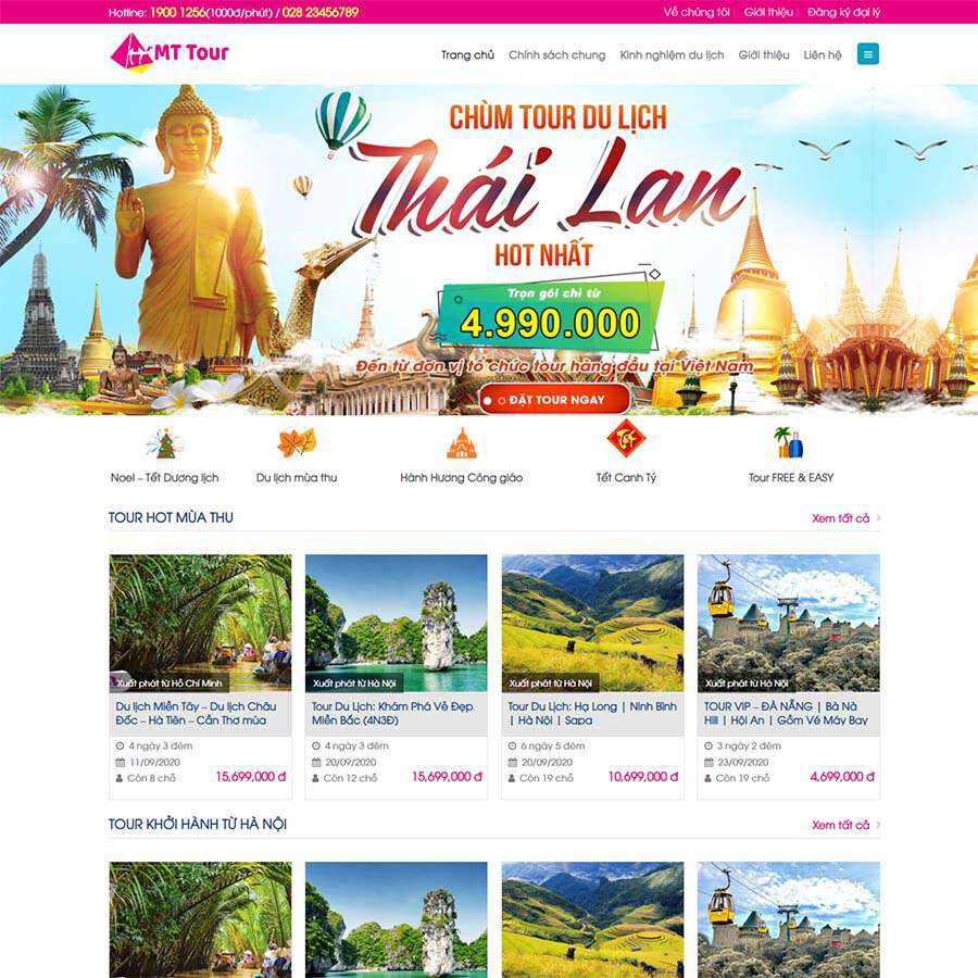 Theme WordPress du lịch 15