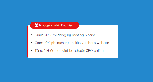 Tạo khung khuyến mãi đẹp trong Flatsome