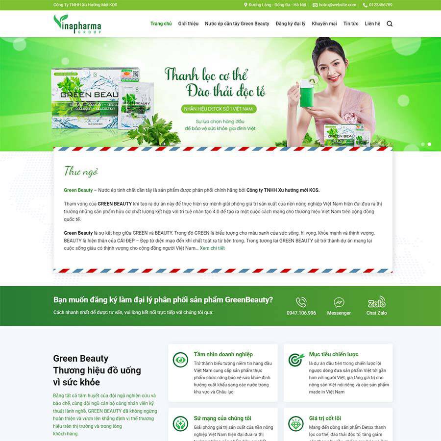 Theme WordPress thực phẩm chức năng 21