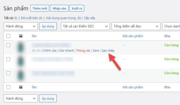 Sao chép bài viết trong WordPress