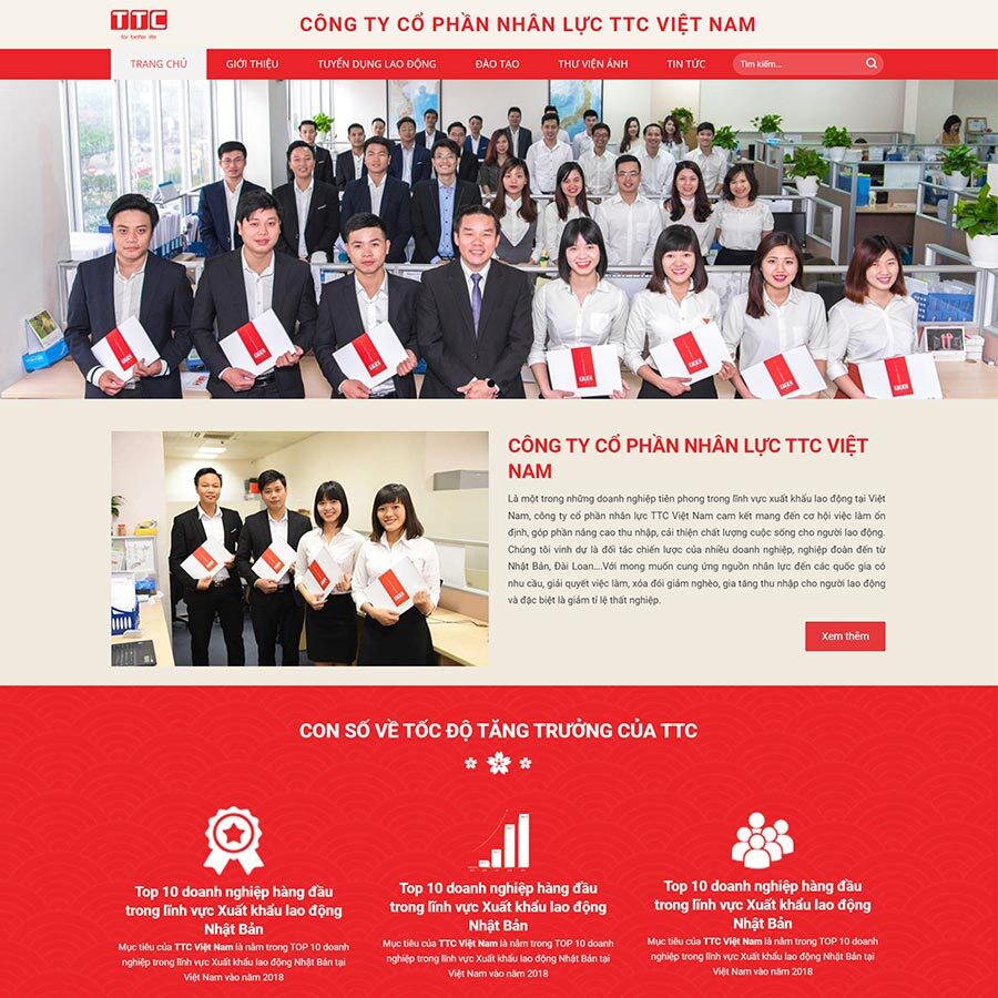 Theme WordPress xuất khẩu lao động 08