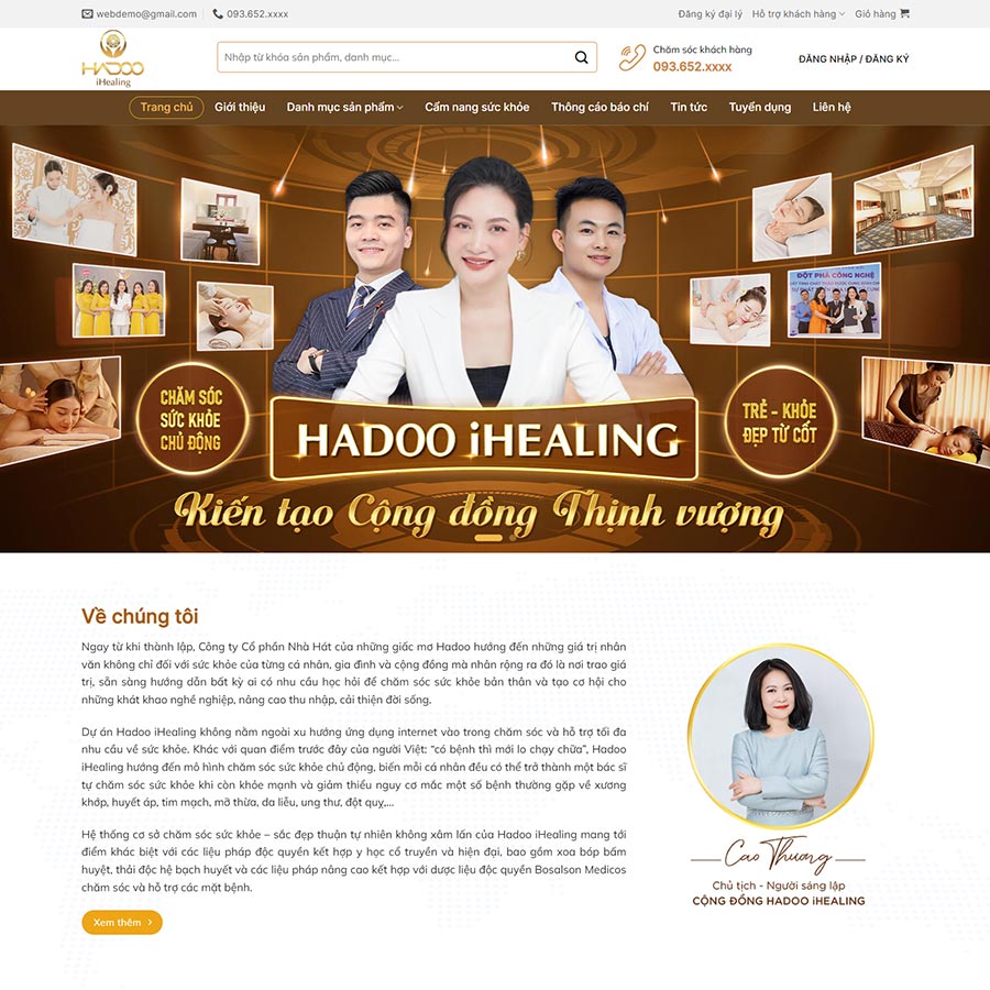 Theme WordPress mỹ phẩm 18