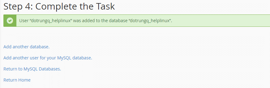 Cách tạo MySQL Database trên Hosting cPanel Cách tạo MySQL Database trên Hosting cPanel