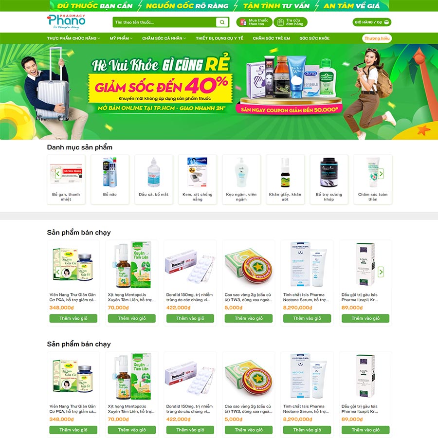 Theme WordPress nhà thuốc 04