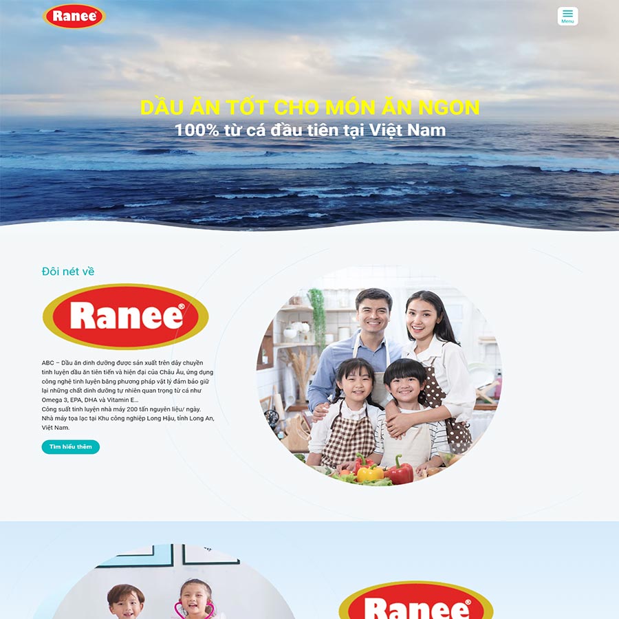 Theme WordPress công ty dầu ăn