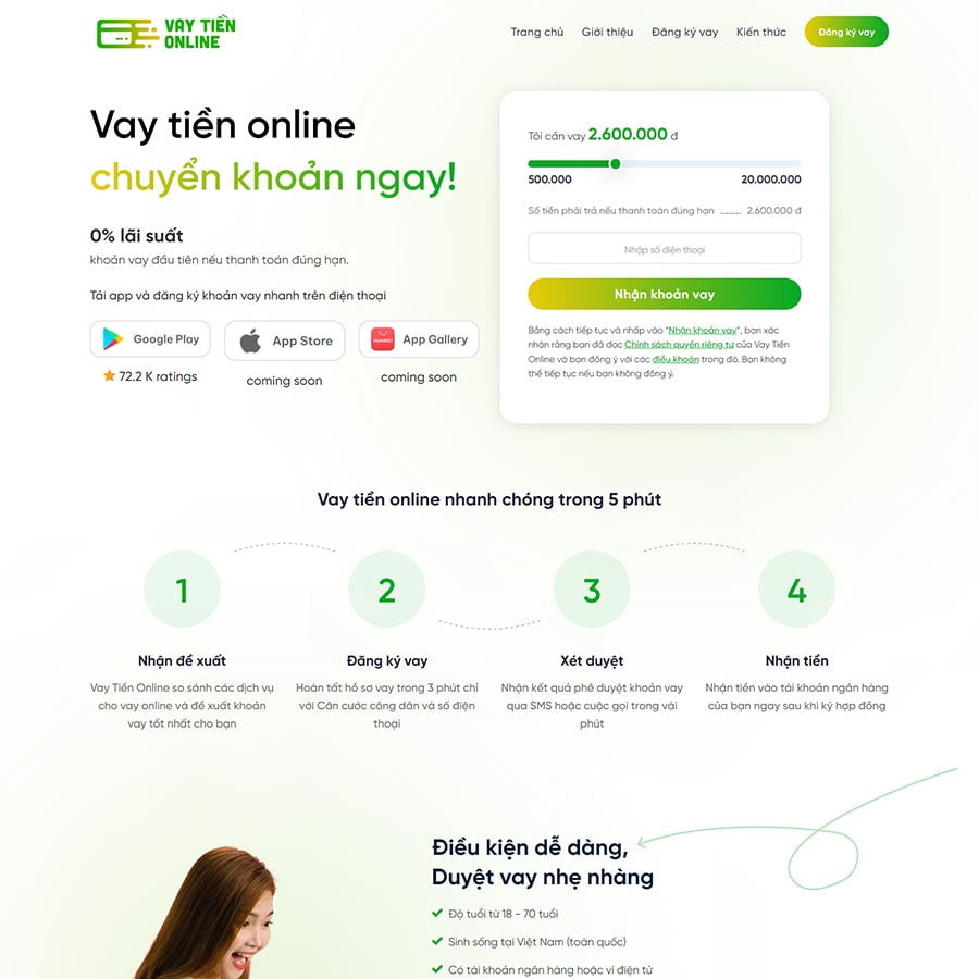 Theme WordPress dịch vụ vay tiền 03