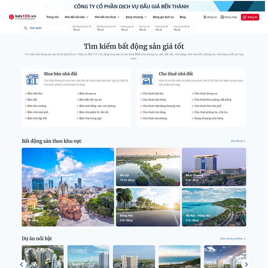 Theme WordPress bất động sản rao vặt, đăng tin